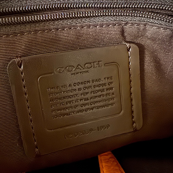 Coach Dempsey Carryall in Sunbeam Orange Pebble Leather main image 0